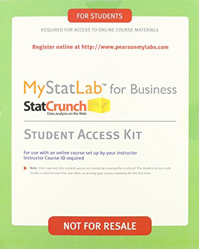 9780321869531: Business Statistics + MyStatLab with Pearson eText Access Card: A Decision-Making Approach