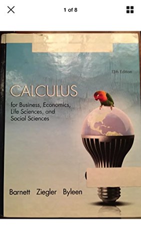 Beispielbild fr Calculus for Business, Economics, Life Sciences, and Social Sciences zum Verkauf von SecondSale