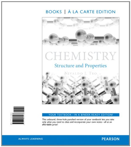Imagen de archivo de Chemistry: Structure and Properties, Books a la Carte Edition a la venta por HPB-Red