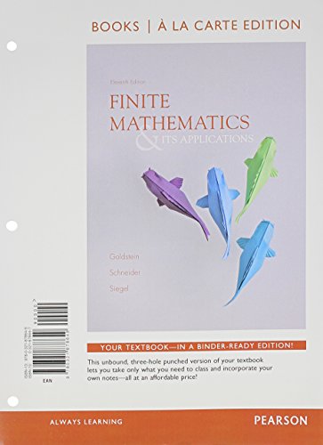 Stock image for Finite Mathematics & Its Applications, Books a la Carte Edition for sale by Irish Booksellers