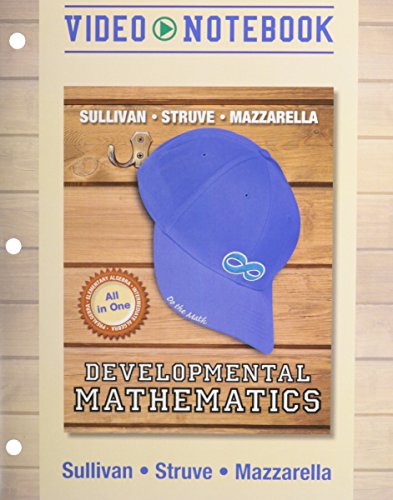 Imagen de archivo de Video Notebook for Developmental Mathematics: Prealgebra, Elementary Algebra, and Intermediate Algebra a la venta por HPB-Red