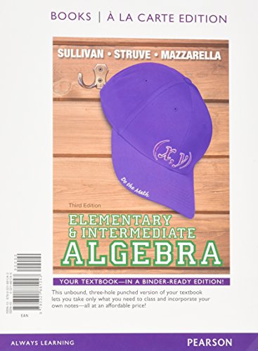 Stock image for Elementary Intermediate Algebra, Books a la Carte Edition for sale by Books of the Smoky Mountains