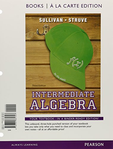 Imagen de archivo de Intermediate Algebra, Books a la Carte Edition a la venta por Better World Books
