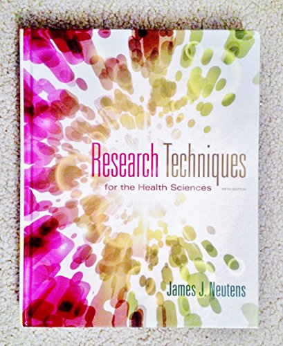 Imagen de archivo de Research Techniques for the Health Sciences (5th Edition) a la venta por ZBK Books