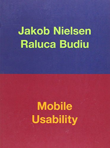 Mobile Usability (9780321884480) by Nielsen, Jakob; Budiu, Raluca