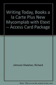 Beispielbild fr Writing Today, Books a la Carte Plus NEW MyCompLab with eText -- Access Card Package (2nd Edition) zum Verkauf von HPB-Red