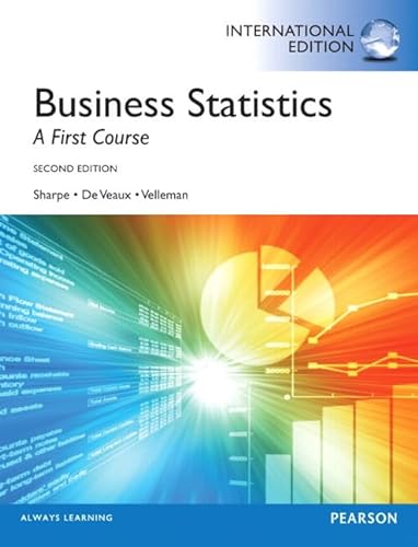 Imagen de archivo de Business Statistics: A First Course: International Edition a la venta por Buchpark