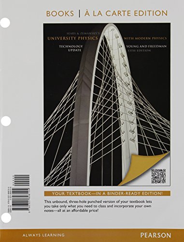 9780321898111: Sears And Zemansky's University Physics With Modern Physics (Books a la Carte)
