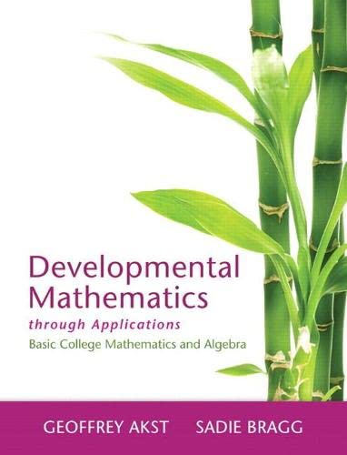 9780321900289: Developmental Mathematics through Applications Plus NEW MyMathLab with Pearson eText-- Access Card Package