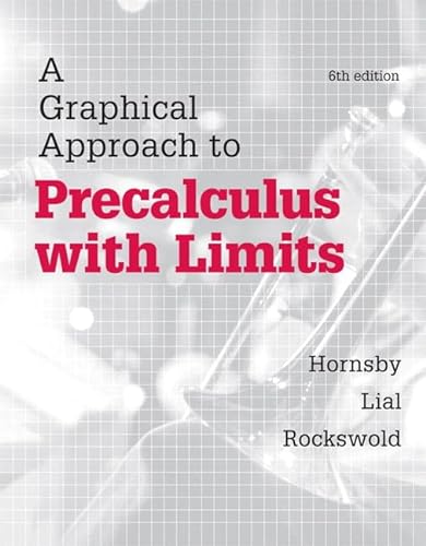 Imagen de archivo de A Graphical Approach to Precalculus with Limits a la venta por Irish Booksellers