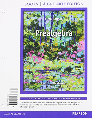 Prealgebra, Books a la Carte Edition Plus NEW MyLab Math with Pearson eText -- Access Card Package (9780321900883) by Lial, Margaret; Hestwood, Diana