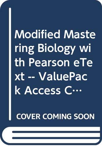 Modified Mastering Biology with Pearson eText -- ValuePack Access Card -- for Molecular Biology of the Gene (9780321906410) by [???]
