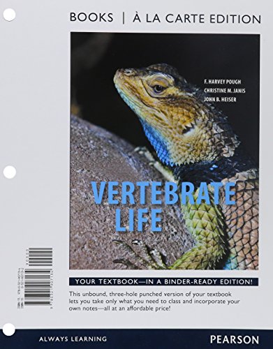 Stock image for Vertebrate Life, Books a la Carte Edition (9th Edition) for sale by HPB-Red