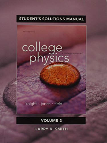 Stock image for Student's Solutions Manual for College Physics: A Strategic Approach Volume 2 (Chs. 17-30) for sale by Wonder Book