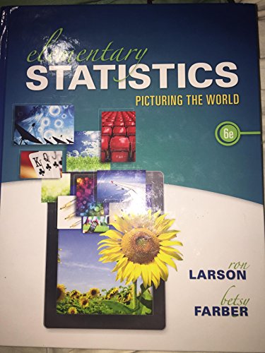 Imagen de archivo de Elementary Statistics: Picturing the World a la venta por Indiana Book Company