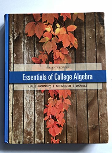 Beispielbild fr Essentials of College Algebra zum Verkauf von Better World Books: West