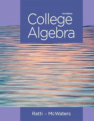 9780321912787: College Algebra