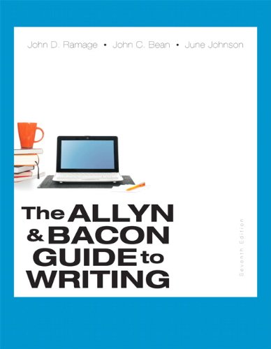 Beispielbild fr The Allyn & Bacon Guide to Writing (7th Edition) zum Verkauf von ZBK Books