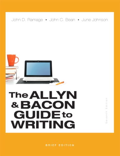 Imagen de archivo de The Allyn & Bacon Guide to Writing, Brief Edition (7th Edition) a la venta por Orion Tech