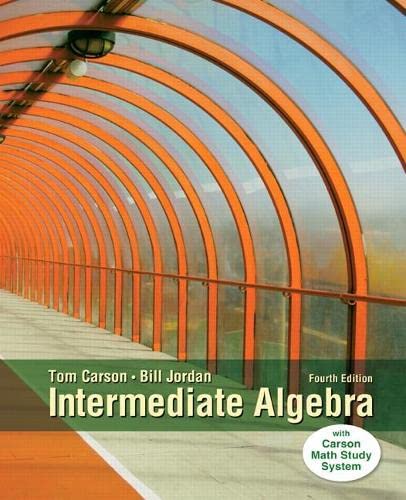 Imagen de archivo de Intermediate Algebra a la venta por Revaluation Books