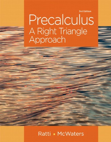 9780321917348: Precalculus: A Right Triangle Approach