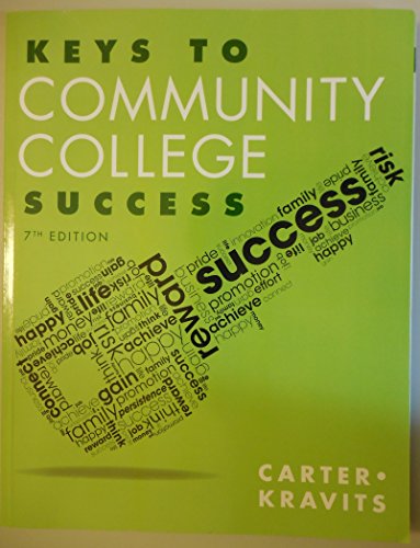 Imagen de archivo de Keys to Community College Success a la venta por ThriftBooks-Atlanta