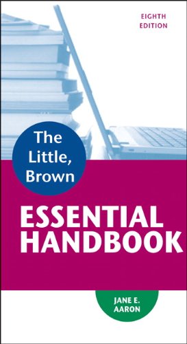 Beispielbild fr Little, Brown Essential Handbook (8th Edition) zum Verkauf von SecondSale