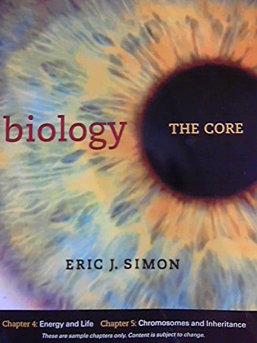 Imagen de archivo de Biology: The Core Chapters 4 and 5 a la venta por BookHolders