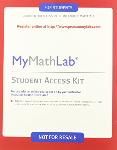 9780321924001: Business Math + MyMathLab with Pearson Etext Access Card