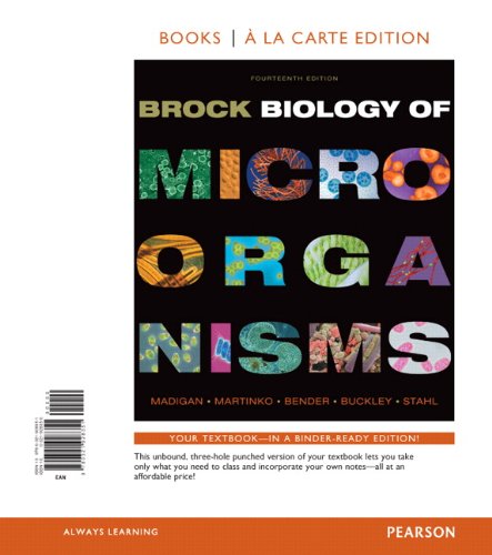 Beispielbild fr Brock Biology of Microorganisms, Books a la Carte Edition (14th Edition) zum Verkauf von SecondSale