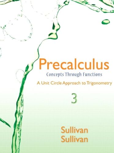 Imagen de archivo de Precalculus: Concepts through Functions, A Unit Circle Approach to Trigonometry, Books a la Carte Edition a la venta por HPB-Red