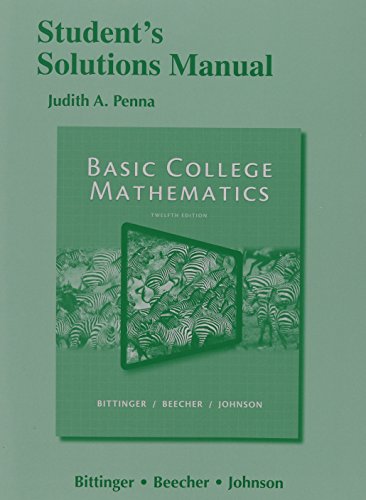 9780321931917: Student's Solutions Manual for Basic College Mathematics
