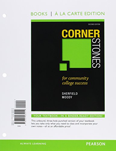 Stock image for Cornerstones for Community College Success, Student Value Edition for sale by A Team Books