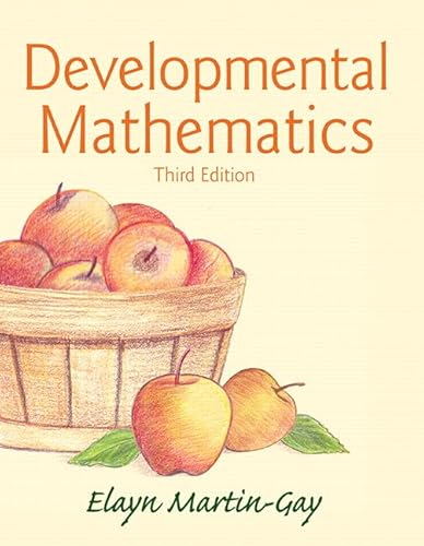 Imagen de archivo de Developmental Mathematics a la venta por Books From California