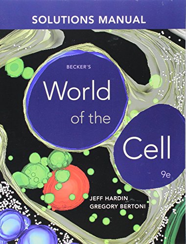 Imagen de archivo de Solutions Manual to accompany Becker's World of the Cell a la venta por Revaluation Books