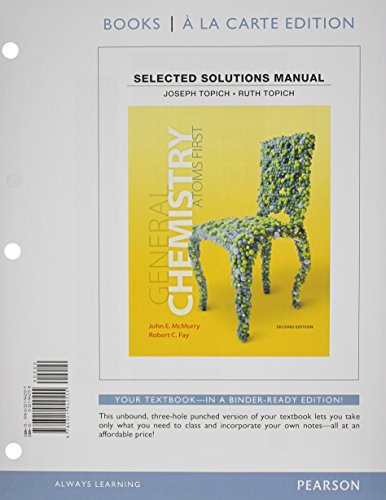 Beispielbild fr Student Solutions Manual for General Chemistry: Atoms First zum Verkauf von BooksRun