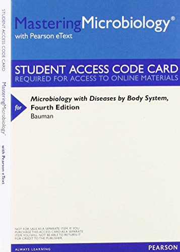 Beispielbild fr MasteringMicrobiology with Pearson Etext -- Valuepack Access Card -- for Microbiology with Diseases by Body System zum Verkauf von HPB-Red