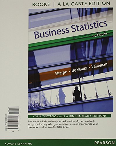 Beispielbild fr Business Statistics, Student Value Edition (3rd Edition) zum Verkauf von Revaluation Books