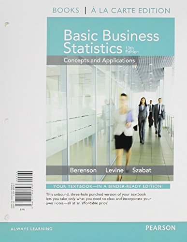 Stock image for Basic Business Statistics, Student Value Edition for sale by HPB-Red