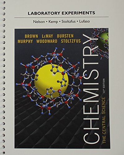 Imagen de archivo de Laboratory Experiments for Chemistry: The Central Science (13th Edition) a la venta por SecondSale