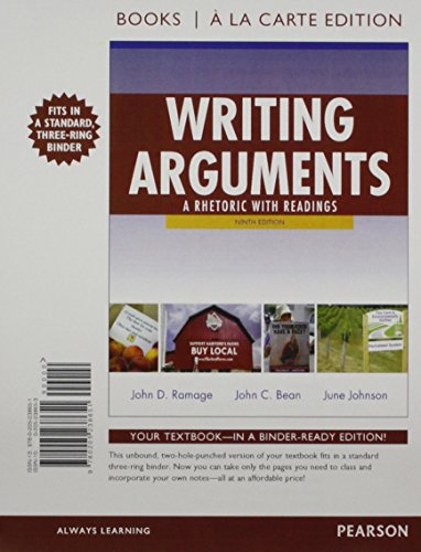 9780321951472: Writing Arguments: A Rhetoric With Readings