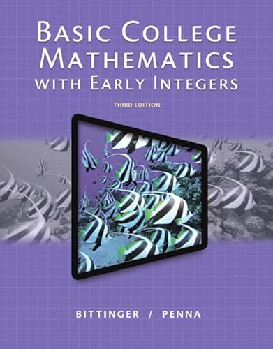 Stock image for Basic College Mathematics With Early Integers, Plus New Mymathlab With Pearson Etext, 3Rd Edition for sale by Basi6 International