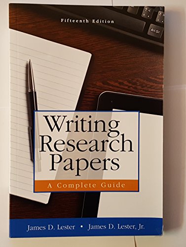 Stock image for Writing Research Papers: A Complete Guide, 15th Edition for sale by SecondSale