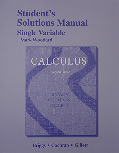Beispielbild fr Student Solutions Manual, Single Variable for Calculus zum Verkauf von Better World Books