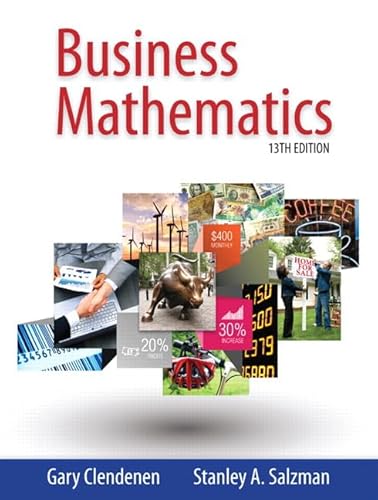 Imagen de archivo de Business Mathematics a la venta por Goodwill of Colorado