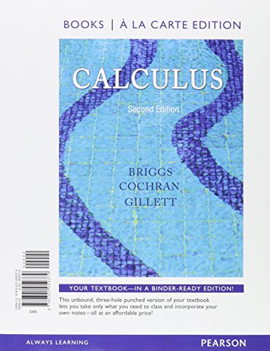 Stock image for Calculus, Books a la Carte Edition (2nd Edition) for sale by SecondSale