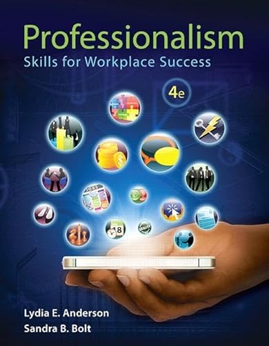 Stock image for Professionalism: Skills for Workplace Success (4th Edition) for sale by SecondSale