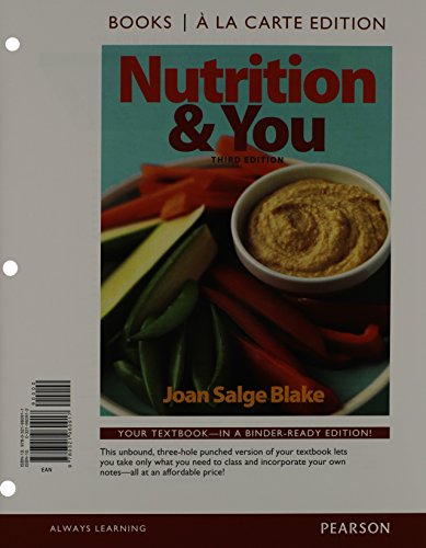 Stock image for Nutrition & You, Books a la Carte Plus MasteringNutrition with MyDietAnalysis with eText -- Access Card Package (3rd Edition) for sale by HPB-Red