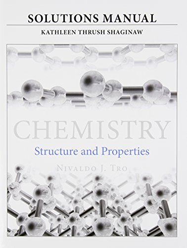 Beispielbild fr Solutions Manual for for Chemistry: Structure and Properties zum Verkauf von BooksRun