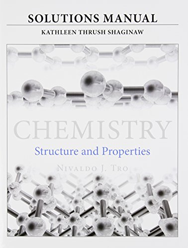 Imagen de archivo de Solutions Manual for for Chemistry: Structure and Properties a la venta por BooksRun